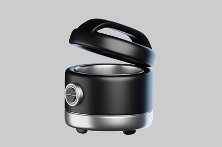 Preview: Small kettle with lid open