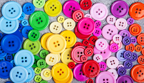 Preview: Colorful plastic clothing buttons