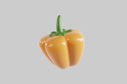 Preview: Cartoon yellow bell pepper