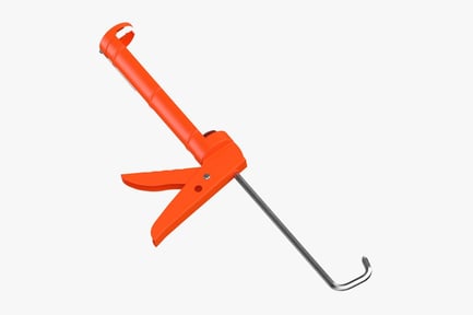 Preview: Heavy Duty Orange Caulk Gun with Piercing Rod