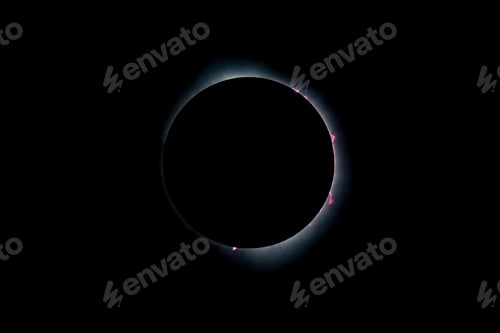 Preview: Solar eclipse featuring a diamond ring effect and baileys beads