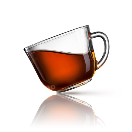Preview: cup of tea isolated on white