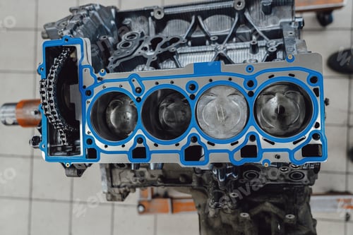 Preview: Installing a new cylinder head gasket in the engine