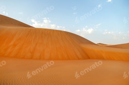 Preview: Picturesque vivid sand dunes in the desert in United Arab Emirates