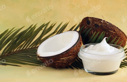 Preview: organic coconut oil cream in a jar