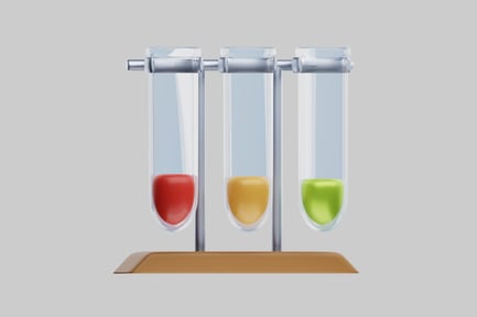 Preview: Material color test tubes stand