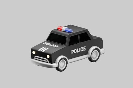 Preview: Cartoon police car