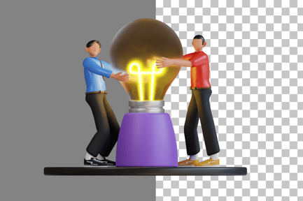 Preview: Brand Development 3D Illustration