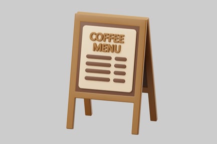 Aperçu: Tableau de menu du café