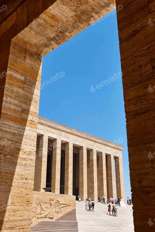 Preview: Ataturk mausoleum in Ankara. Building landmark in Turkey. Asia