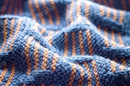 Preview: Close-up of knitted woolen cloth