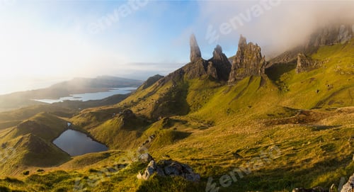 Preview: The Old Man of Storr rock pinnacles on the Trotternish peninsula of the Isle of Skye