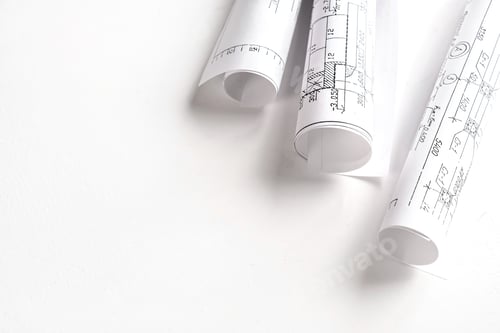 Preview: Architects concept, engineer architect designer freelance work on start-up project drawing, construc