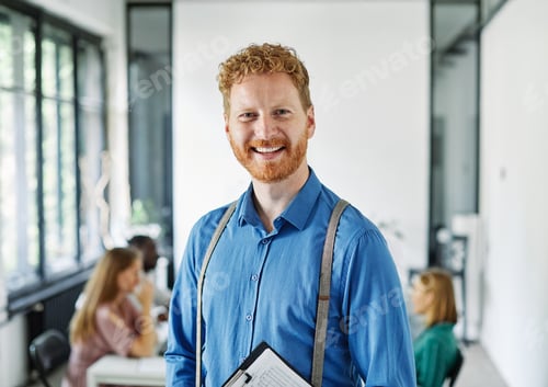 Preview: Young business people in the office