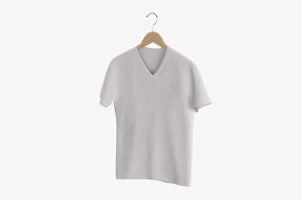 Preview: Men's V-Neck Heather T-Shirt on Hanger
