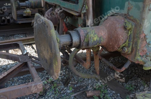 Preview: iron old rusted train buffer