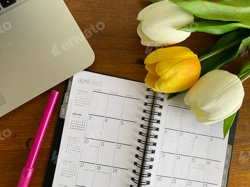 Preview: Overhead shot of working desktop