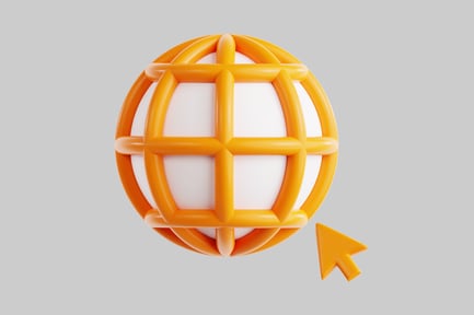 Preview: Orange globe with cursor