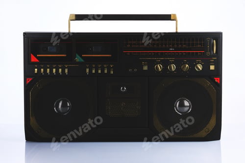 Preview: Trendy black and red boombox