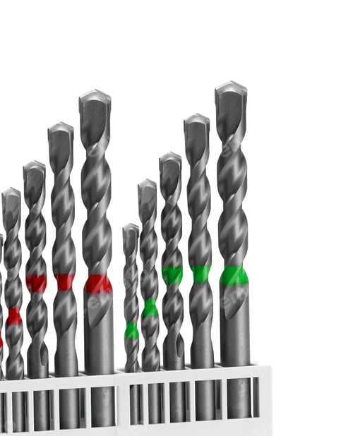 Preview: set of wood drill bits isolated