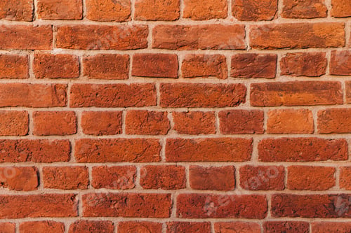 Preview: Brick wall texture background. Red brick texture. Builduing facade. Empty room with brick wall