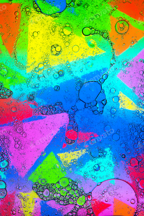 Preview: Creative colorful background with foam