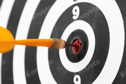 Preview: dartboard business success concept. close up. creative photo