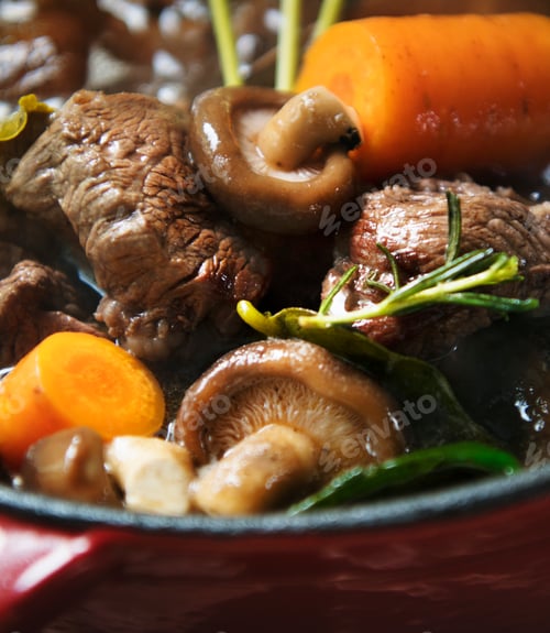Preview: Homemade beef stew food photography recipe idea