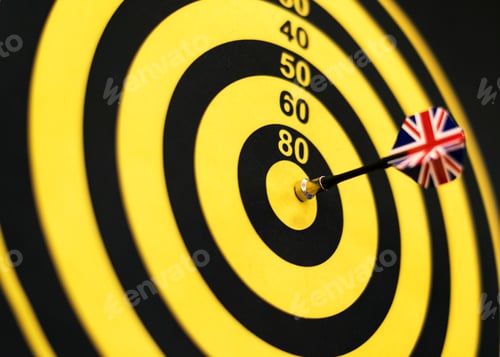 Preview: Bullseye score on a dartboard