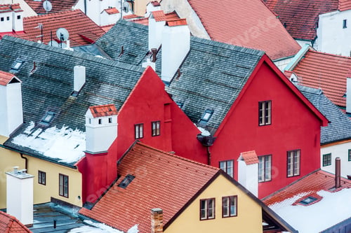 Preview: Old city in the South Bohemian Region of the Czech Republic where Cesky Krumlov Castle is located