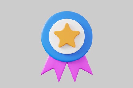Preview: Achievement badge with star