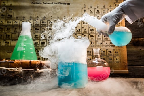 Preview: University chemical lab with books