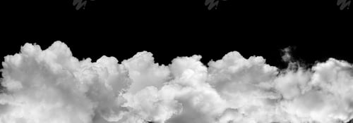 Preview: clouds or smoke isolated on black background