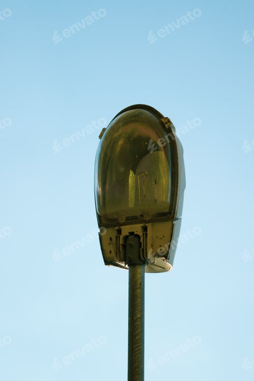 Preview: Street lantern for night illumination closeup