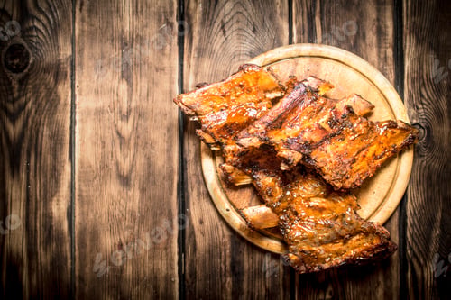Preview: Pork ribs barbecue.