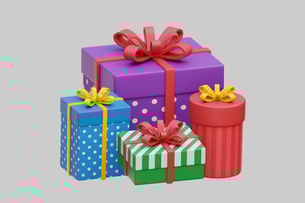 Preview: Colorful Gift Boxes For Birthdays And Holidays