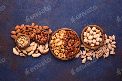 Preview: Almonds, pecan, macadamia, pistachio, and cashew