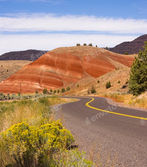 Preview: Painted Hills Fossil Beds Oregon State USA North America