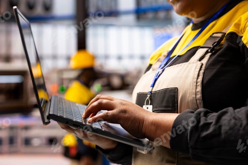 Preview: Female Technician Upgrading Assembly Line Operations