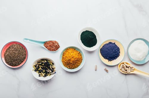 Preview: Variety of healthy food supplements