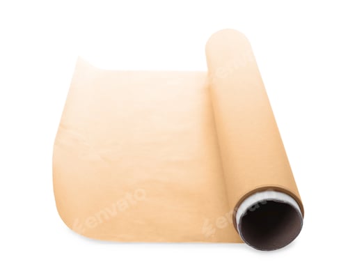 Preview: Roll of baking paper isolated on white