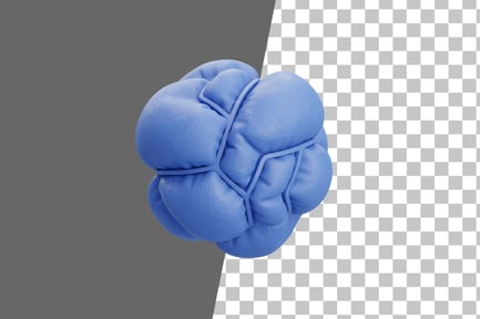 Preview: Tied Balloon Neon 3D Icon
