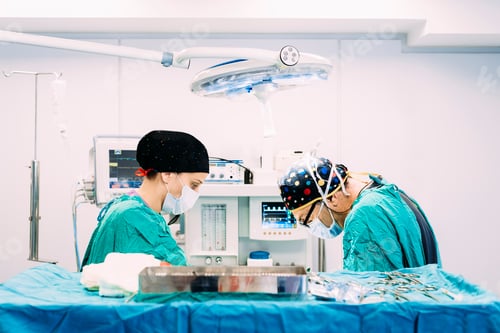 Preview: Team of Surgeons Operating in the Hospital.