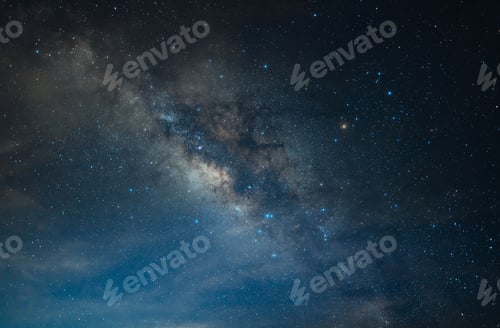 Preview: Milky way galaxy with stars and space dust in the universe