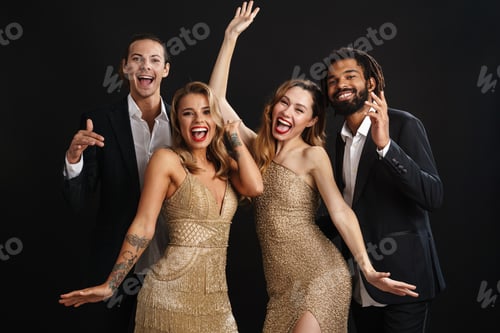 Preview: Image of a happy young group of friends