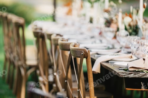 Preview: Boho and rustic outdoor wedding in summer, marriage interior blog and catering agency