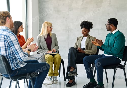 Preview: Business people working in their office