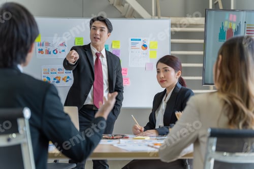 Preview: A group of young Asian businessmen