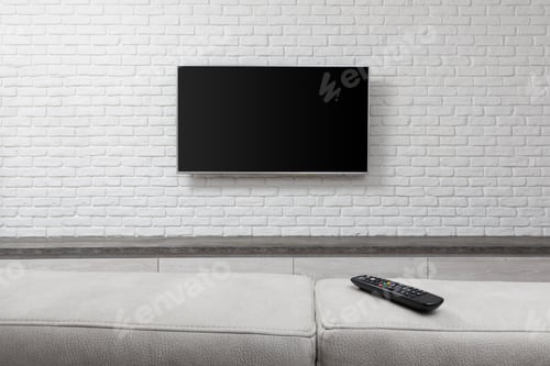 Preview: Big TV on the white wall