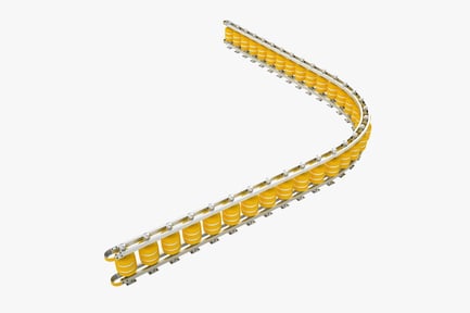 Preview: Curved Yellow Safety Roller Barrier